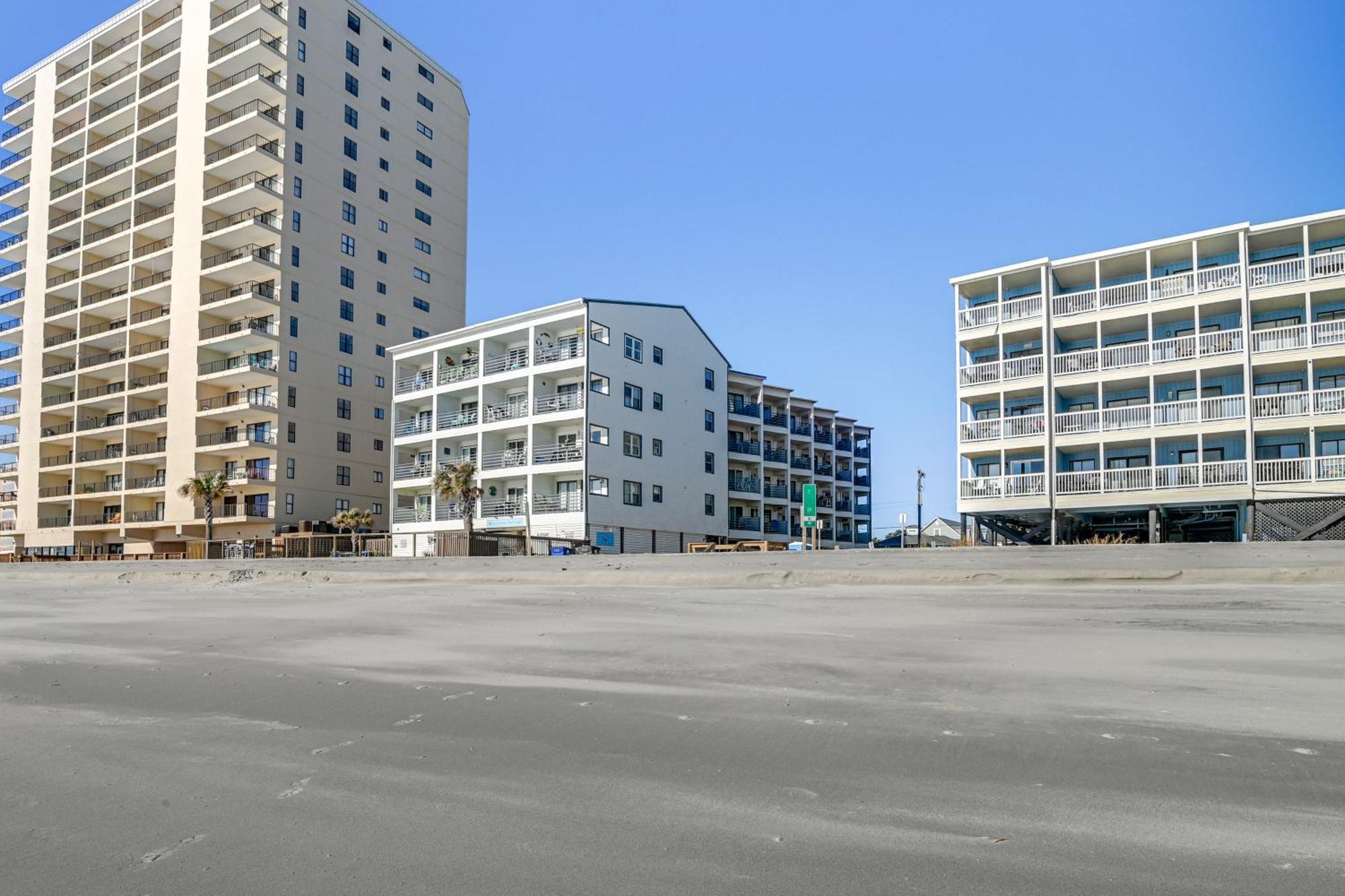 Cozy Beachfront Condo With Wifi, Views And Pool Access Myrtle Beach Bagian luar foto