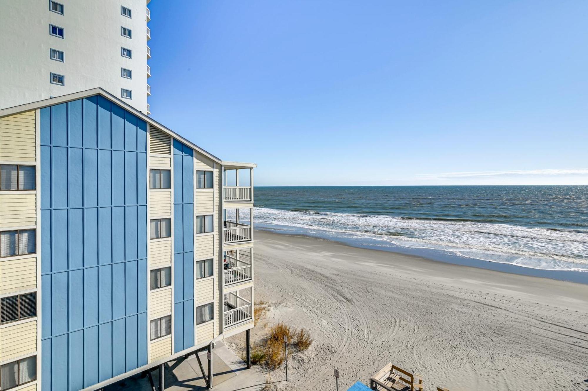 Cozy Beachfront Condo With Wifi, Views And Pool Access Myrtle Beach Bagian luar foto