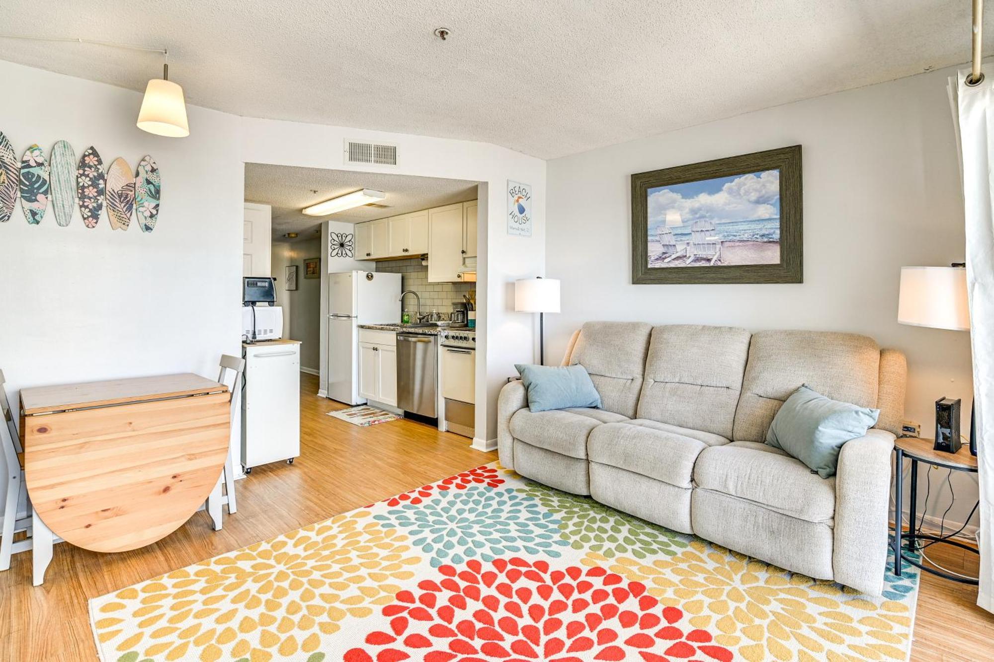 Cozy Beachfront Condo With Wifi, Views And Pool Access Myrtle Beach Bagian luar foto