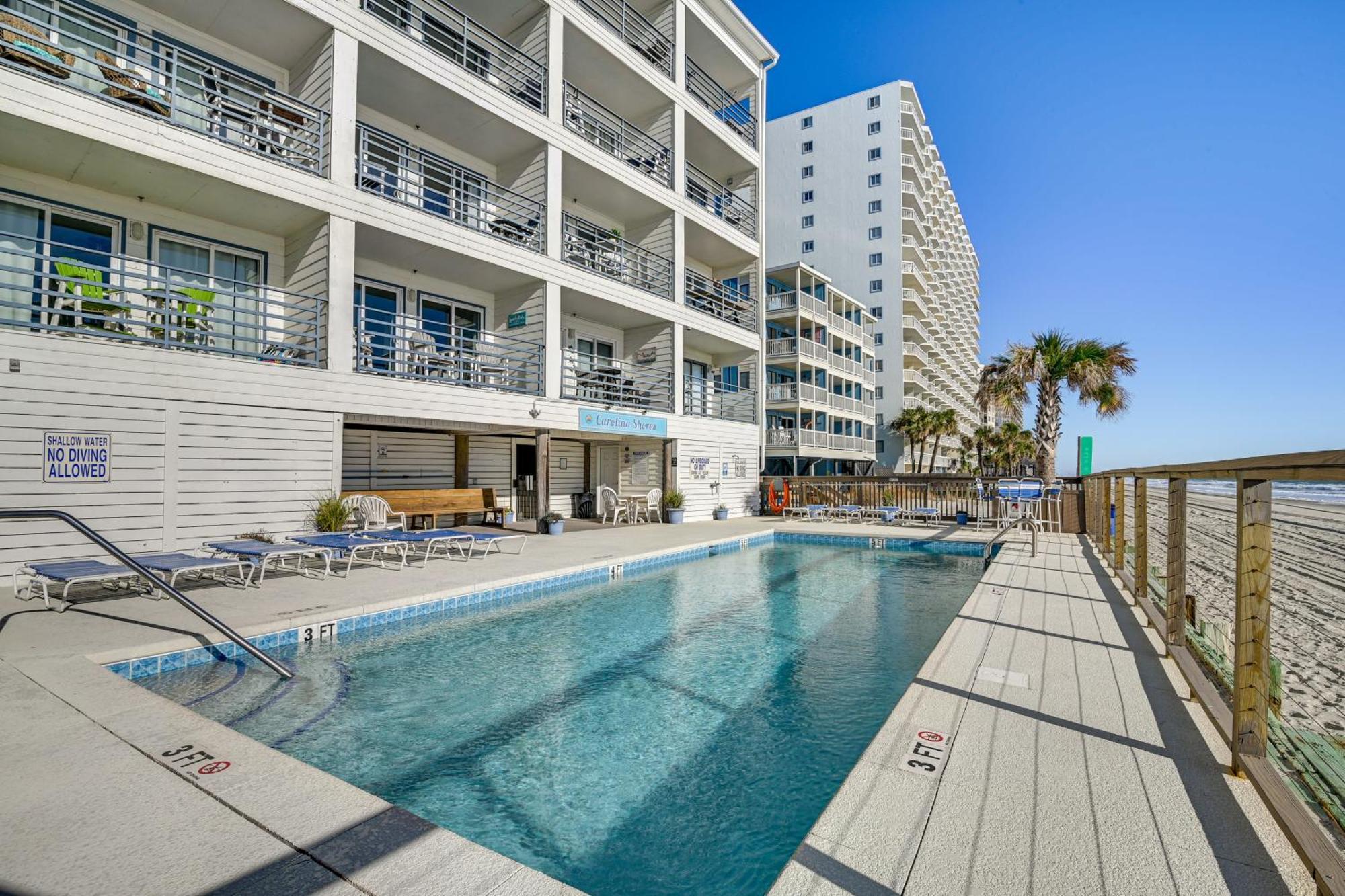Cozy Beachfront Condo With Wifi, Views And Pool Access Myrtle Beach Bagian luar foto