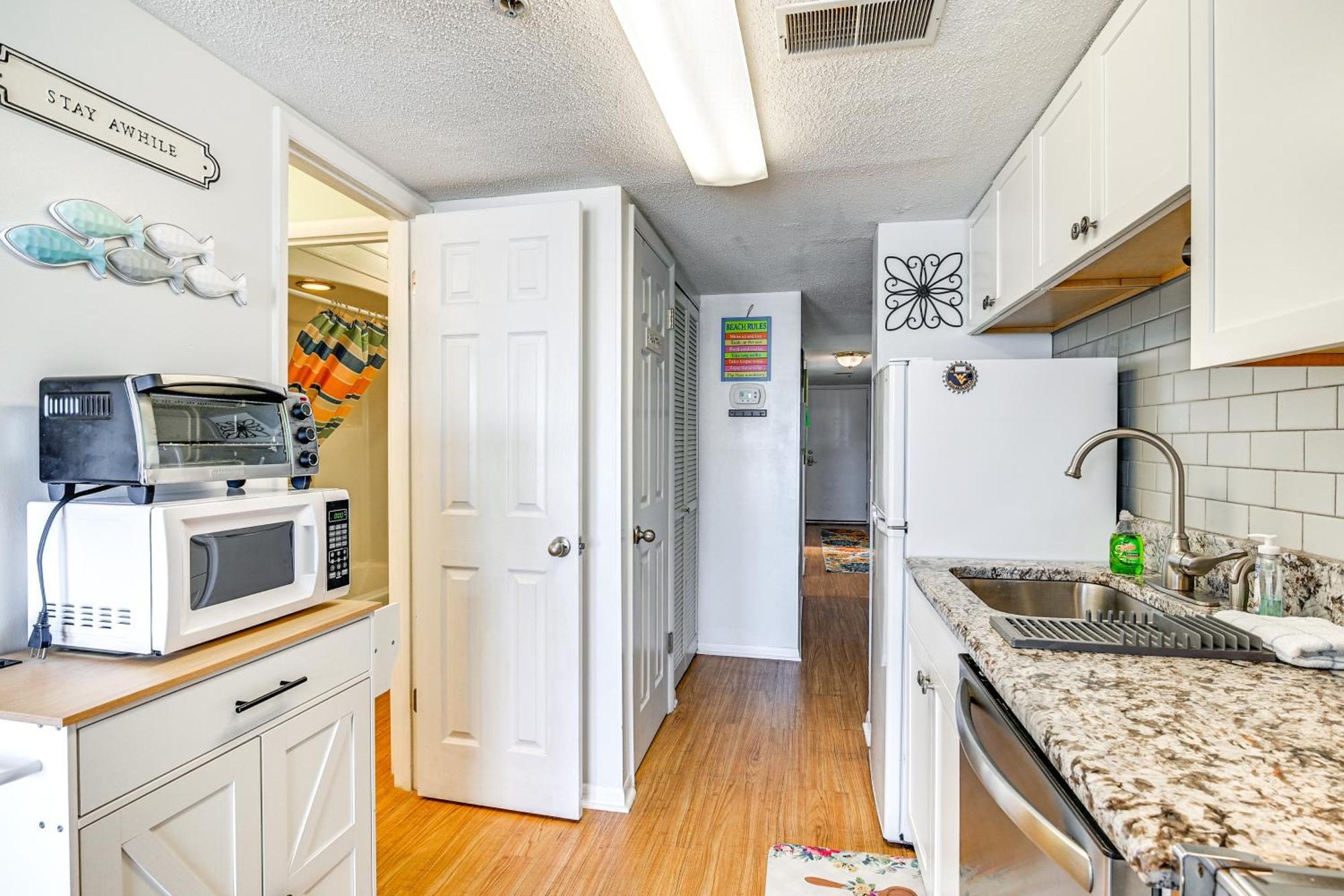 Cozy Beachfront Condo With Wifi, Views And Pool Access Myrtle Beach Bagian luar foto